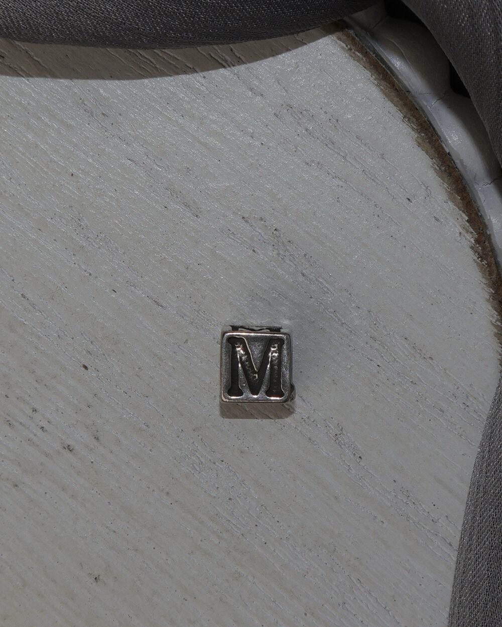 Vintage Sterling Silver Block Letter “M” Charm 1.1G / 0.2in